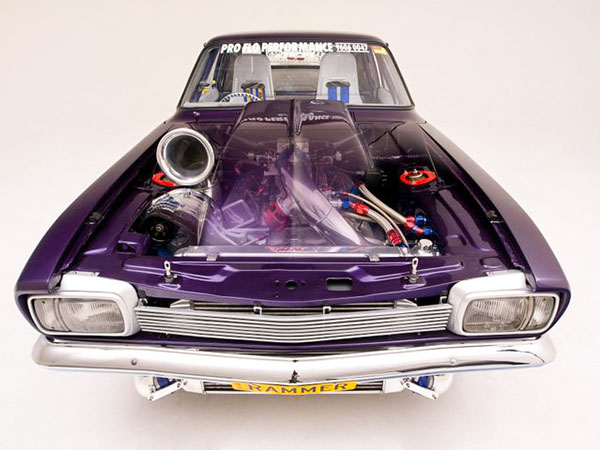 violet muscle car